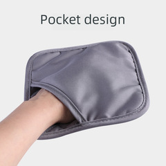 Kitchen oven gloves silicone heat resistant insulating pad drip cotton cloth thickened microwave oven gloves wholesale 