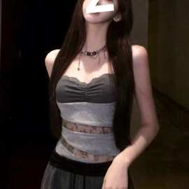 2026年夏季潮流性感蕾丝百搭拼接辣妹女装背心新款修身小吊带上衣