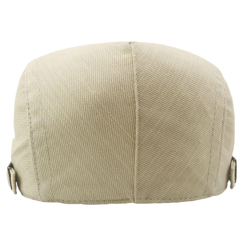 Pure cotton bare body large size front and rear beret British casual newsboy hat forward cap unisex peaked cap