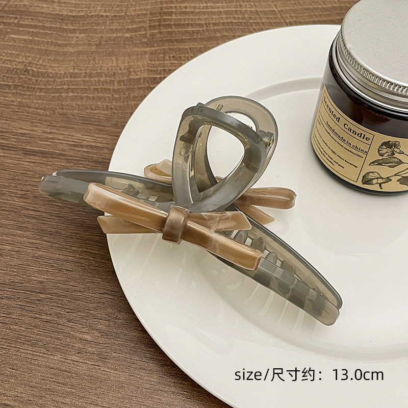 Gran pinza de pelo de alta calidad horquilla femenina ins Corea del Sur horquilla tocado de pelo de acrílico Placa de agarre de pelo clip de tiburón al por mayor