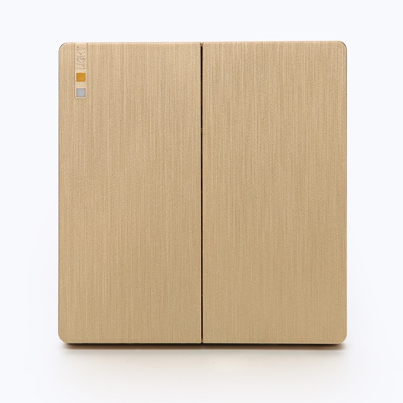 British Standard Type 86 Wall Switch Socket Panel, Five-hole Flush Mounting, Hotel Single Double Control Switch for Home Use, Wholesale