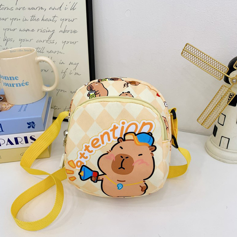 Kapibala nuevo bolso para niños bolso de hombro para niña coreana bolso de mensajero para niños y niñas de dibujos animados casual ligero