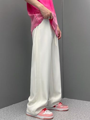 American Retro Khaki Color Men's Summer Trend Brand Design Sense Niche Drape Straight Leg Floor-Length Casual Sport Pants