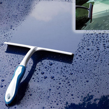 D字水刮板硅胶刮水板不伤漆面汽车清洁刮水器可洗车驱水玻璃刮板