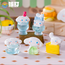 微景观卡通玉桂狗萌粒 diy娃娃屋配件奶油胶树脂摆件车载桌面摆件