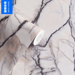Crack Marble Wallpaper Stickers Waterproof Anti-fouling Kitchen Stove Oil-proof Cabinet Desktop Old Refurbished Self-adhesive Wall Stickers