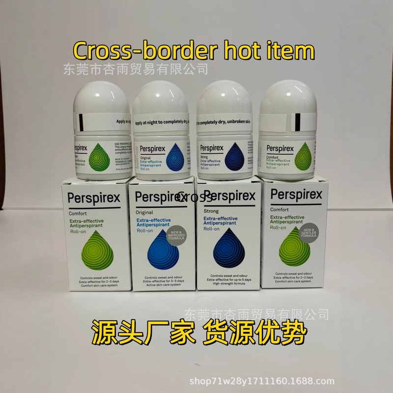 Cross-Border Foreign Trade Perspirex Danish Antiperspirant for Women, Underarm Deodorant, Odor Removal, Long-Lasting Roll-On
