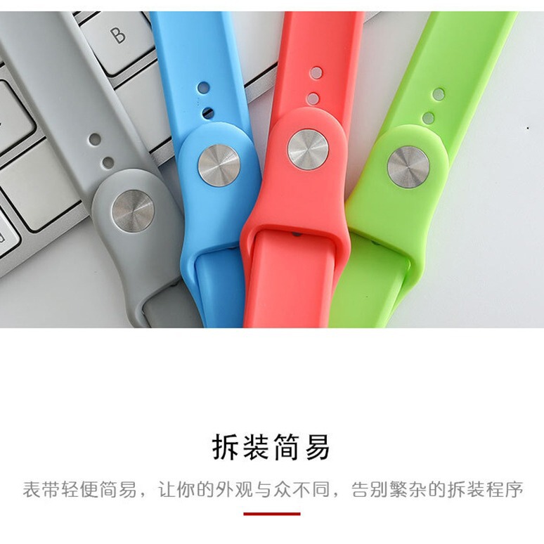 [Special Offer] Suitable for Fruit 1-8 Generation Full-Size Silicone Watch Strap Steel Nail Buckle Huaqiangbei W7 Replacement Strap