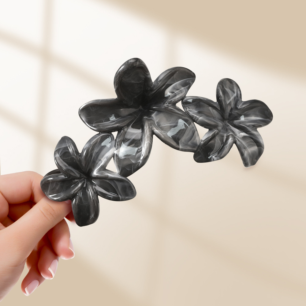 55g Weight Hair Clip, Hair Claws Hair Accessories Type 1 Piece Quantity Holiday Occasion ABS Material Flower, Fish, Shark, Plumeria Pattern All Seasons Season Women's Gender Sweet Style Sweet Women's Flower Fish Shark ABS Hair Clip Hair Claws 6