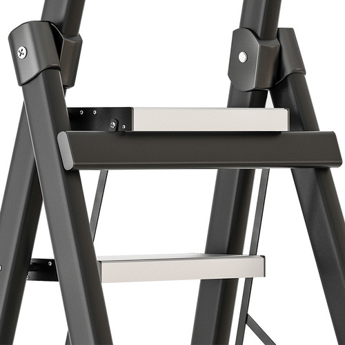 Ladderhome Folding Indoor Multi-functional A-Frame Step Ladder Safe Thickened Telescopic Convenient Aluminum Alloy Step Stair