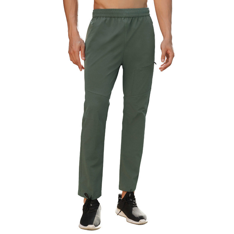 Dijia Edition Pantalones deportivos de otoño para hombres Pantalones deportivos de senderismo elásticos rectos delgados Pantalones casuales al aire libre Pantalones deportivos para hombres