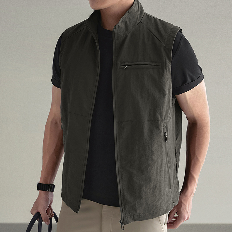 Summer thin travel casual breathable vest, quick dry sports jacket 2