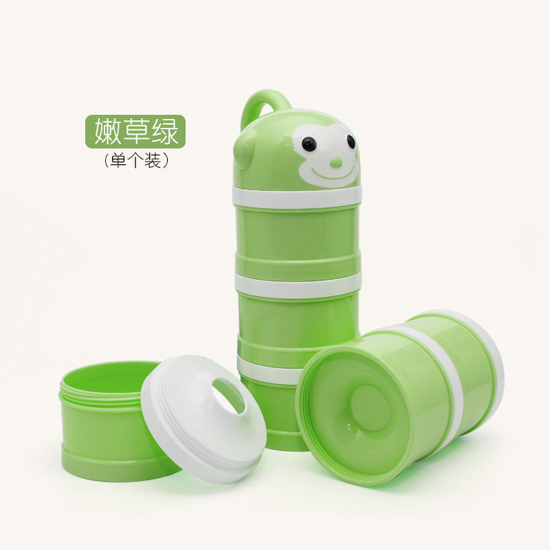 Caja portátil de leche en polvo para bebés de gran capacidad, tanque de almacenamiento de leche en polvo para bebés, mini pequeño sellado a prueba de humedad