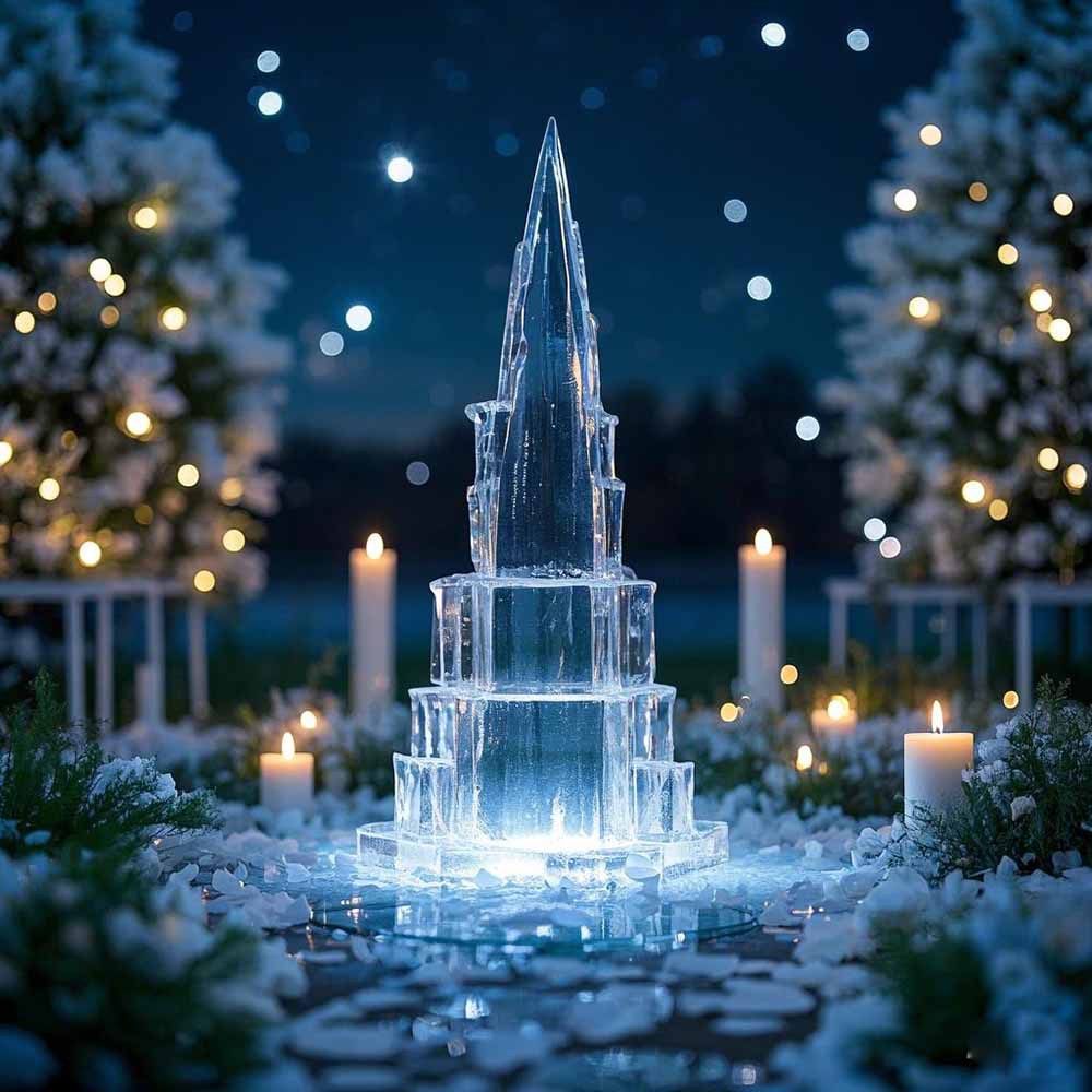 透明亚克力柱有机玻璃条装点婚礼独特造型美好质感亚克力块冰雕盒