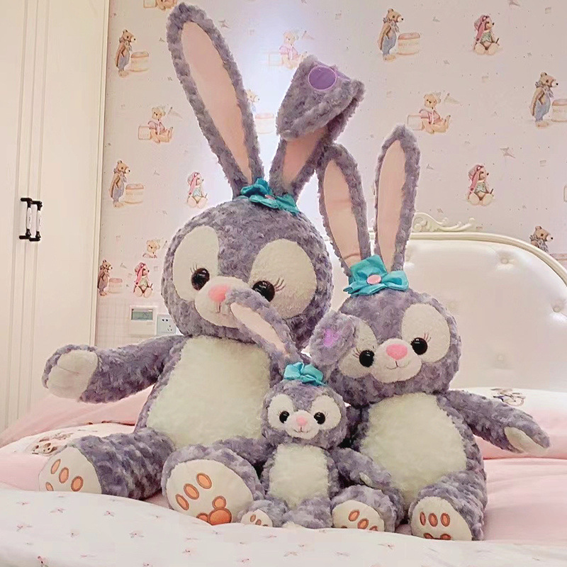 Peluche coniglietto, simpatico cuscino per dormire, bambola di pezza, regalo di compleanno unisex per bambine di età superiore ai 6 anni._voghion.com