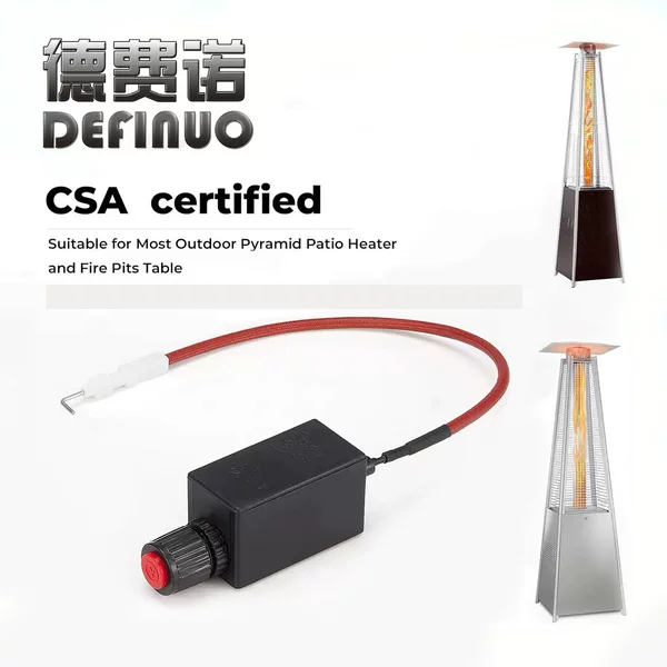 Outdoor Gas Heater Long Strip Type Accessories Battery Lighter Red Cap Round Hole Terminal Pulse Igniter