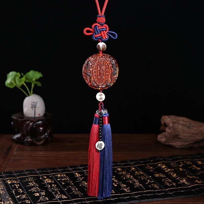 새로운 중국 매듭 안전 여행 (컬러 유약) 술 스타일