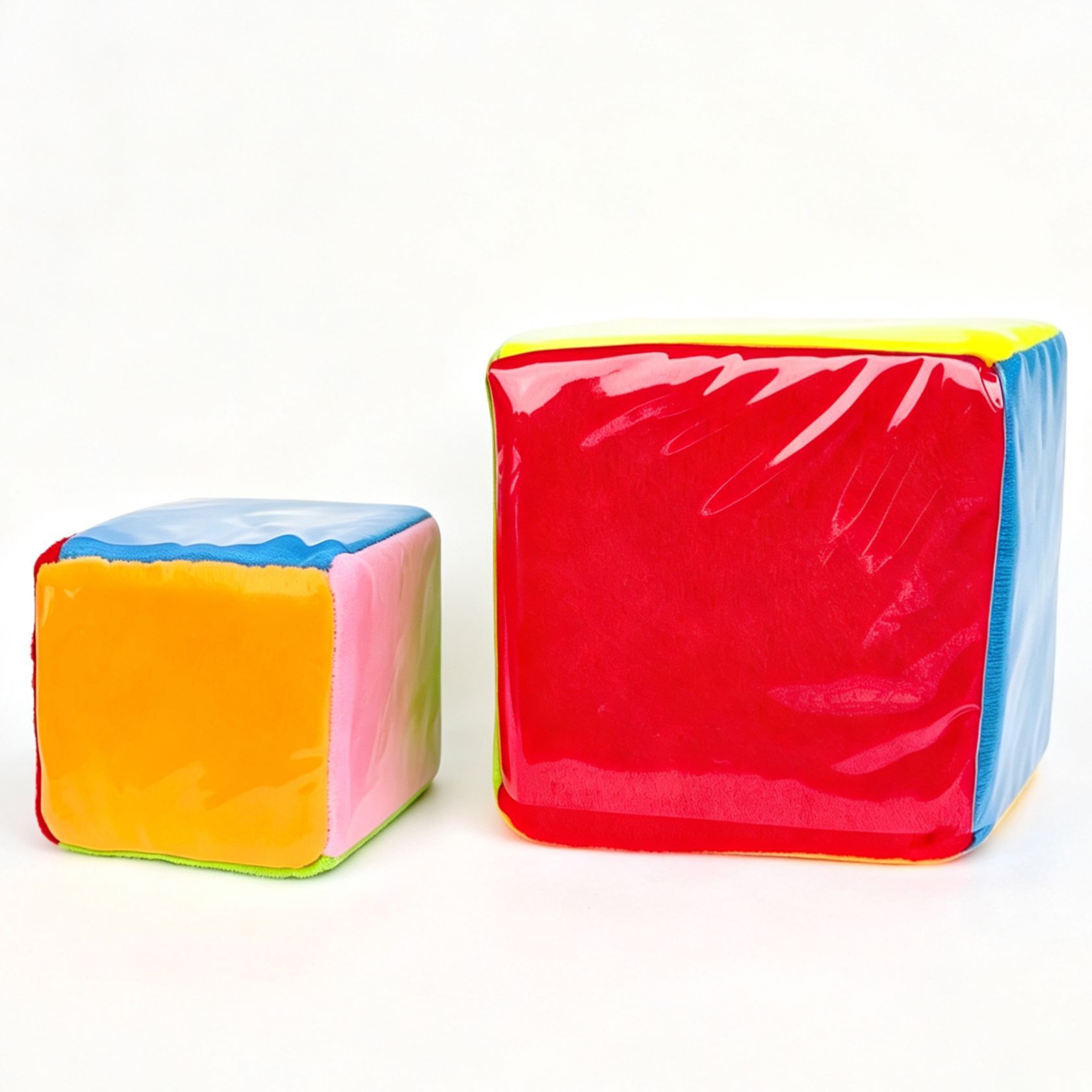カードを挿入できる10cmの正方形のぬいぐるみ、プラスチックフィルムスポンジ、サイコロ、幼児向け啓発教材ゲーム