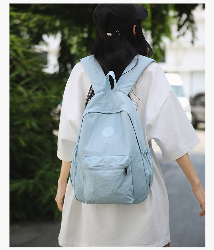 2024 Bergsteiger Reise Neuer koreanischer Stil Schulrucksack Schüler Rucksack Gymnasialschüler Mittelschüler Einfarbiger einfacher Rucksack