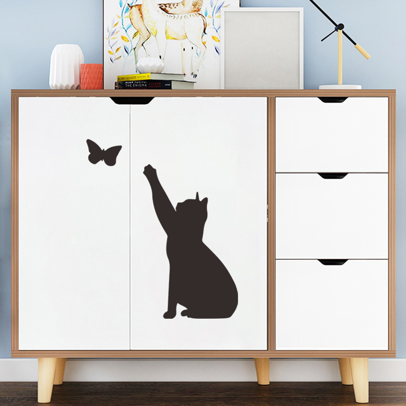 Fashion Solid Color Kitten Butterfly Wall Stickers Wholesale display picture 5