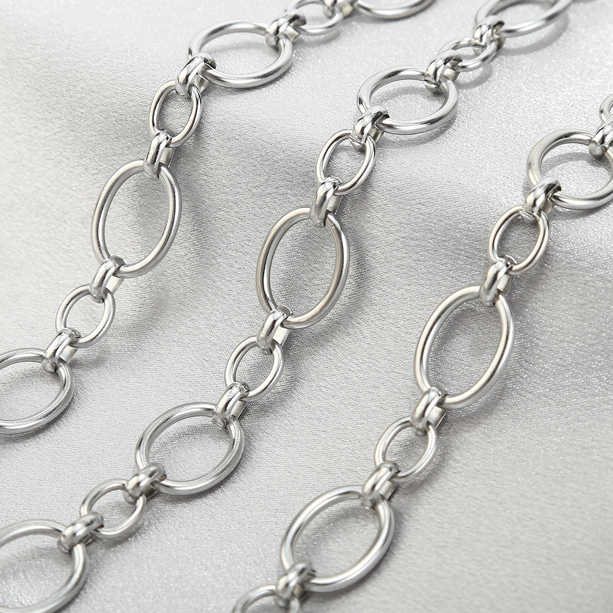 304 Stainless Steel Material Geometric Pattern 1 Piece 304 Stainless Steel Chain Chain Simple Style Geometric
