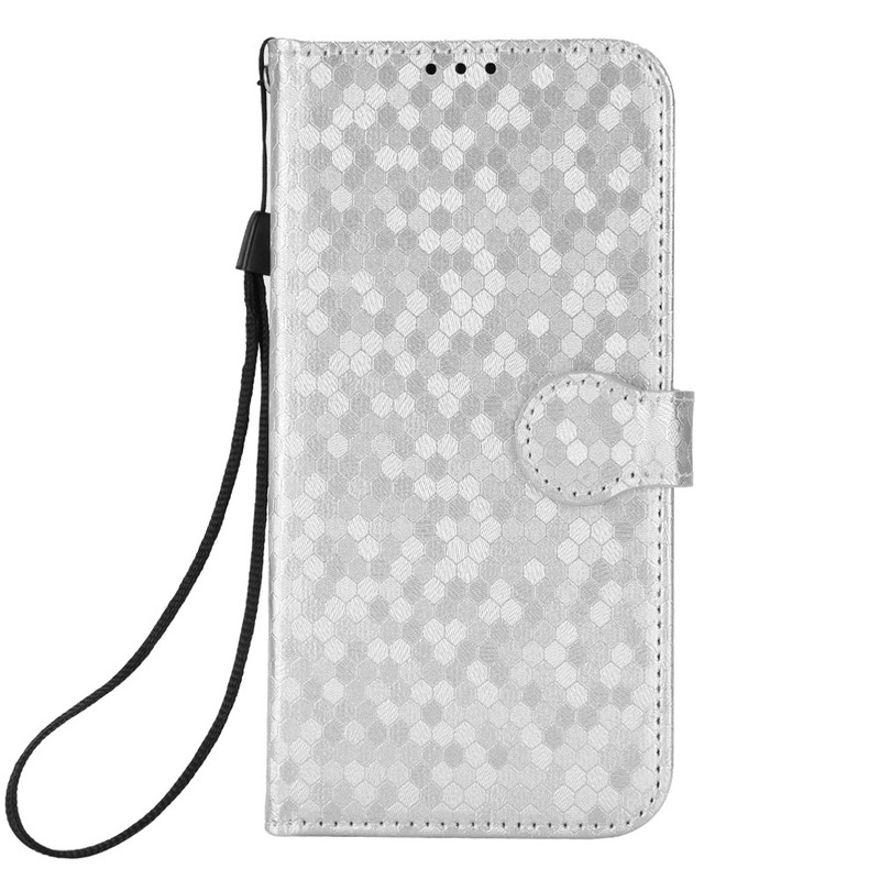 Applicable to Samsung S23plus polka dot pattern mobile phone leather case flip card leather case S23ultra bracelet protective case
