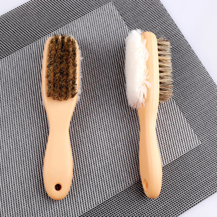 Pure pig bristle shoe polish brush does not hurt shoes shoe brush soft fur shoe brush shoes oiling household brush