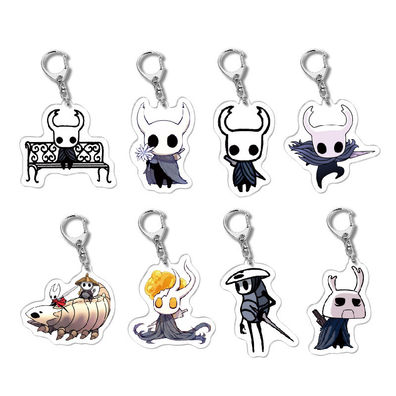 Anime Hollow Knight Little Knight Merchandise High-Definition Acrylic Keychain Bag Pendant Decoration Wholesale Anime Hollow Knight Little Knight Merchandise High-Definition Acrylic Keychain Bag Pendant Decoration Wholesale
