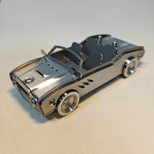 新款不锈钢手工拼装跑车工艺品玩具模型创意家居装饰摆件