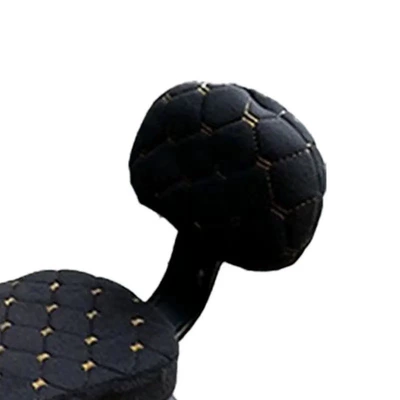 Electric car cushion, Warm Cover - black-backrest-cover