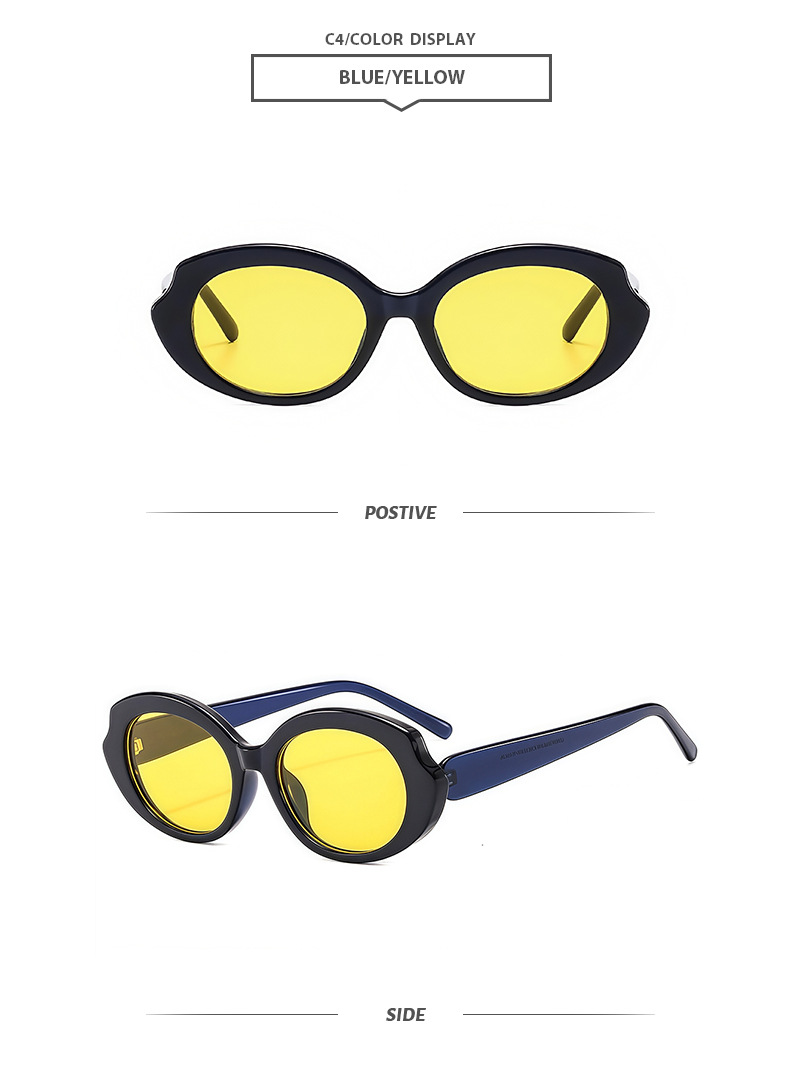 57g Weight Full Frame Glasses Structure Sunglasses Classification Ac, UV400 Protection Lens Material Oval Frame Glasses Style Outdoor, Travel, Beach Occasion Oval Pattern All Seasons Season Unisex Gender Basic, Simple Style Style Orange, Grey Color Basic Simple Style Oval Ac UV400 Protection Oval Frame Full Frame Women's Sunglasses 8