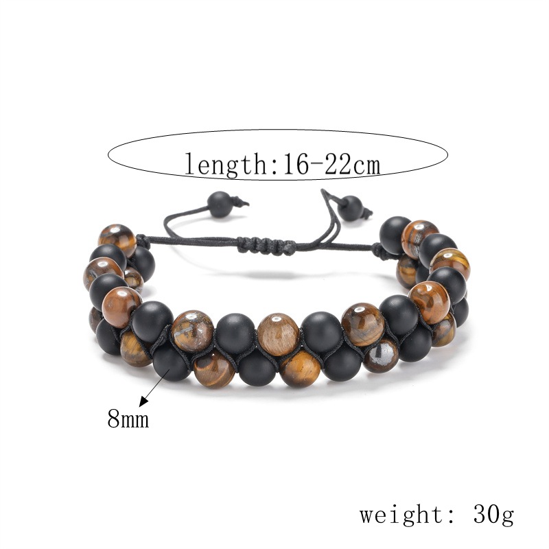 Vintage Style Geometric natural stone Agate Bracelets 1 Piece