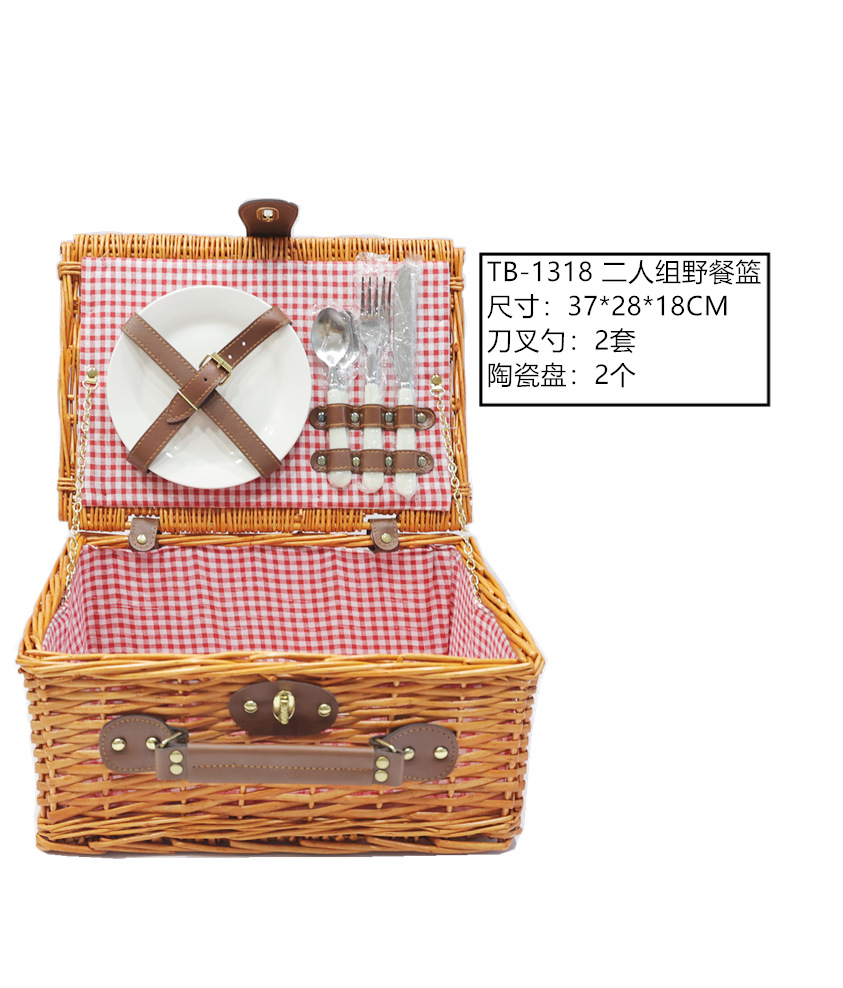 Red White GRID + dúo + vajilla 1318