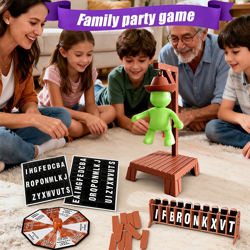 Juegos de mesa de horca magnética transfronteriza juegos de mesa de palabras ingleses juegos de mesa interacción padre-hijo Amazon al por mayor