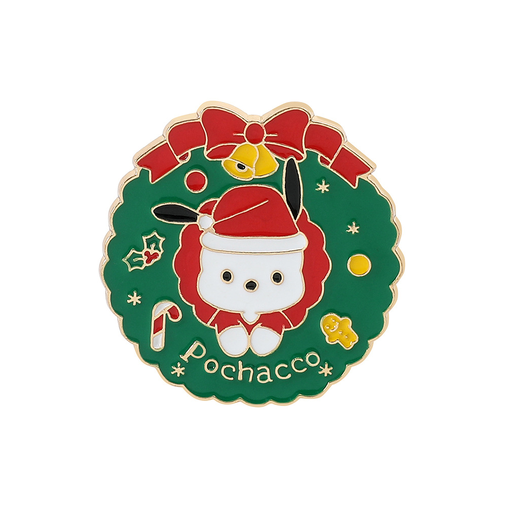 Venta caliente cien Sanrio serie de metal broche de dibujos animados coolomi Yugui perro KT gato todo-fósforo de moda insignia