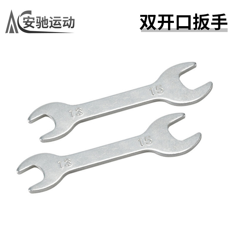 Llave de estampado simple de doble apertura delgada 13 - 15 llave de doble cabeza desechable llave de hardware pequeña llave de apertura