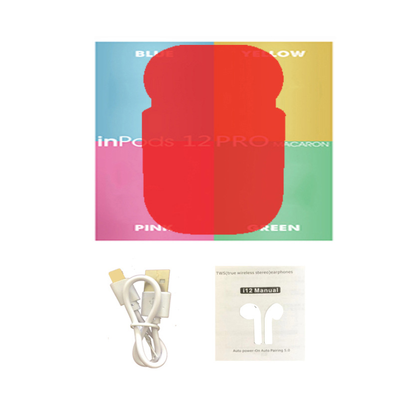 I12 auriculares Bluetooth TWs auriculares inalámbricos macaron pro4/pro6 auriculares Bluetooth J6 transfronterizos