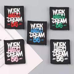 New Fashion 3D Gel Printing Edge Letter Fabric Badge Clothing Accessory Patch Sewing DIY Gel Printed Fabric Badge