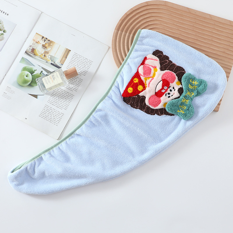 リトルリッチウーマンサスペンダーバススカート新しい刺繍漫画入浴ウェアラブルバスタオル刺繍フェイスタオル包頭ドライヘアタオル|undefined