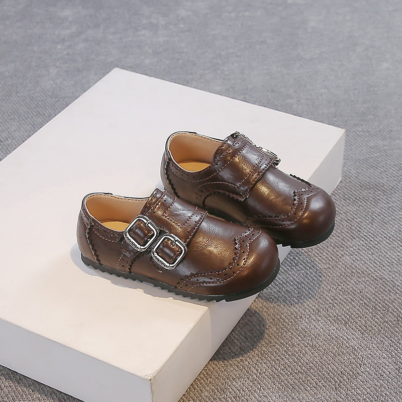 Zapatos de cuero de niñas 2026 primavera y otoño nuevos zapatos de Lefour con suela suave zapatos casuales para niños zapatos negros de estilo británico image 5