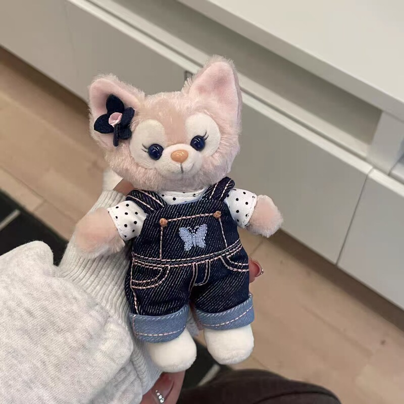 Disneyland Denim Belle Duffy Bear Lina Belle Star Dailou Plush Doll Pendant