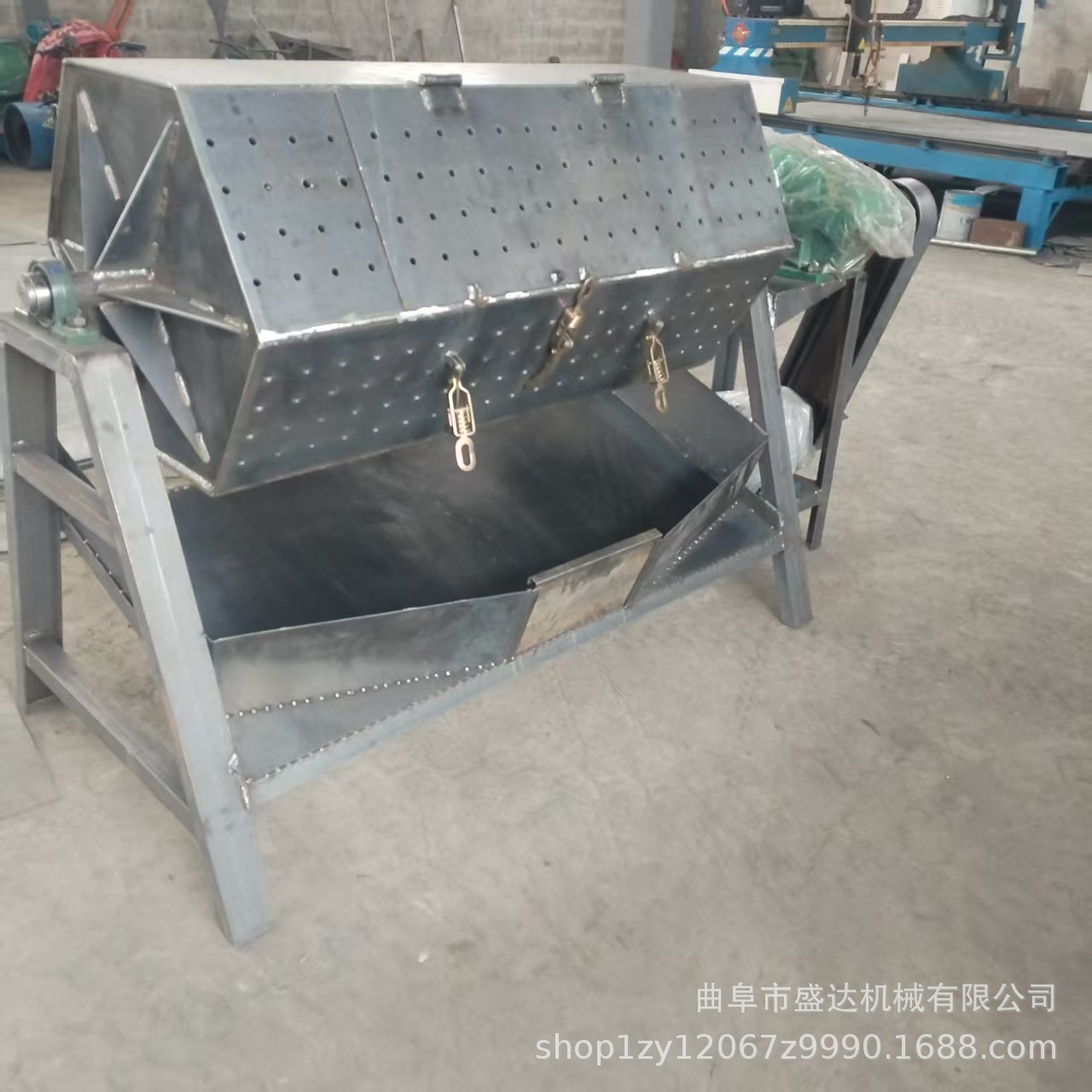 金属五金去毛刺滚筒光饰机 旋转型运行平稳六角研磨机 金属除锈机