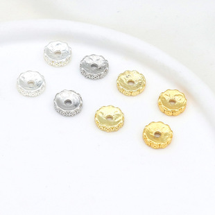 ��ɫ�18K������Ȧ�~�X�A�θ����Ƭ���������DIY���D93
