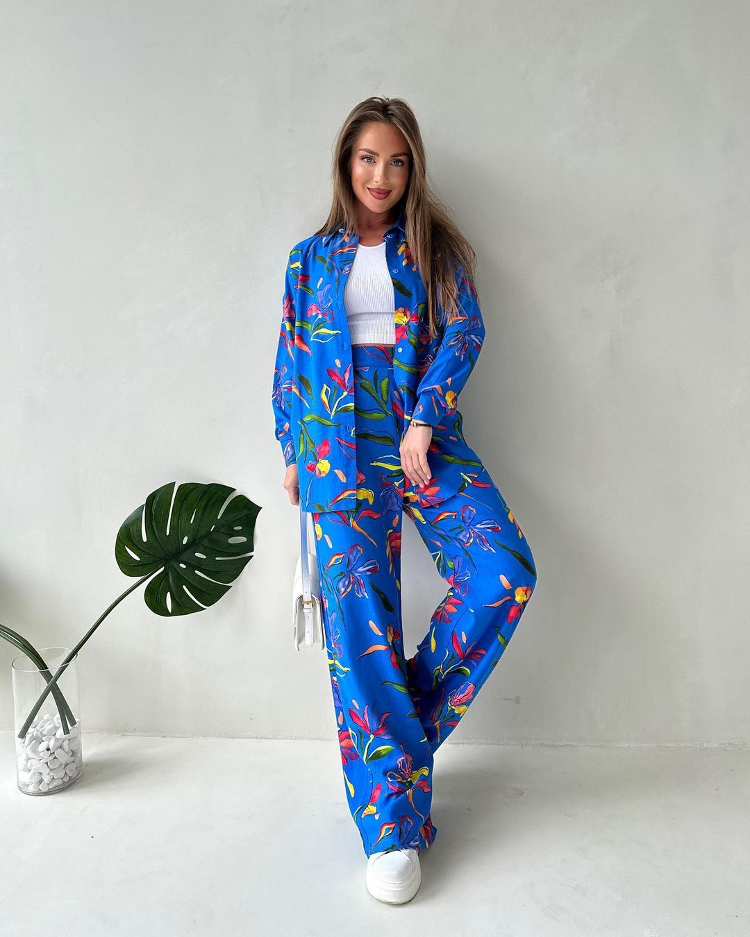 Holiday Daily Women's Streetwear Multicolor Polyester Printing Pants Sets Pants Sets display picture 1