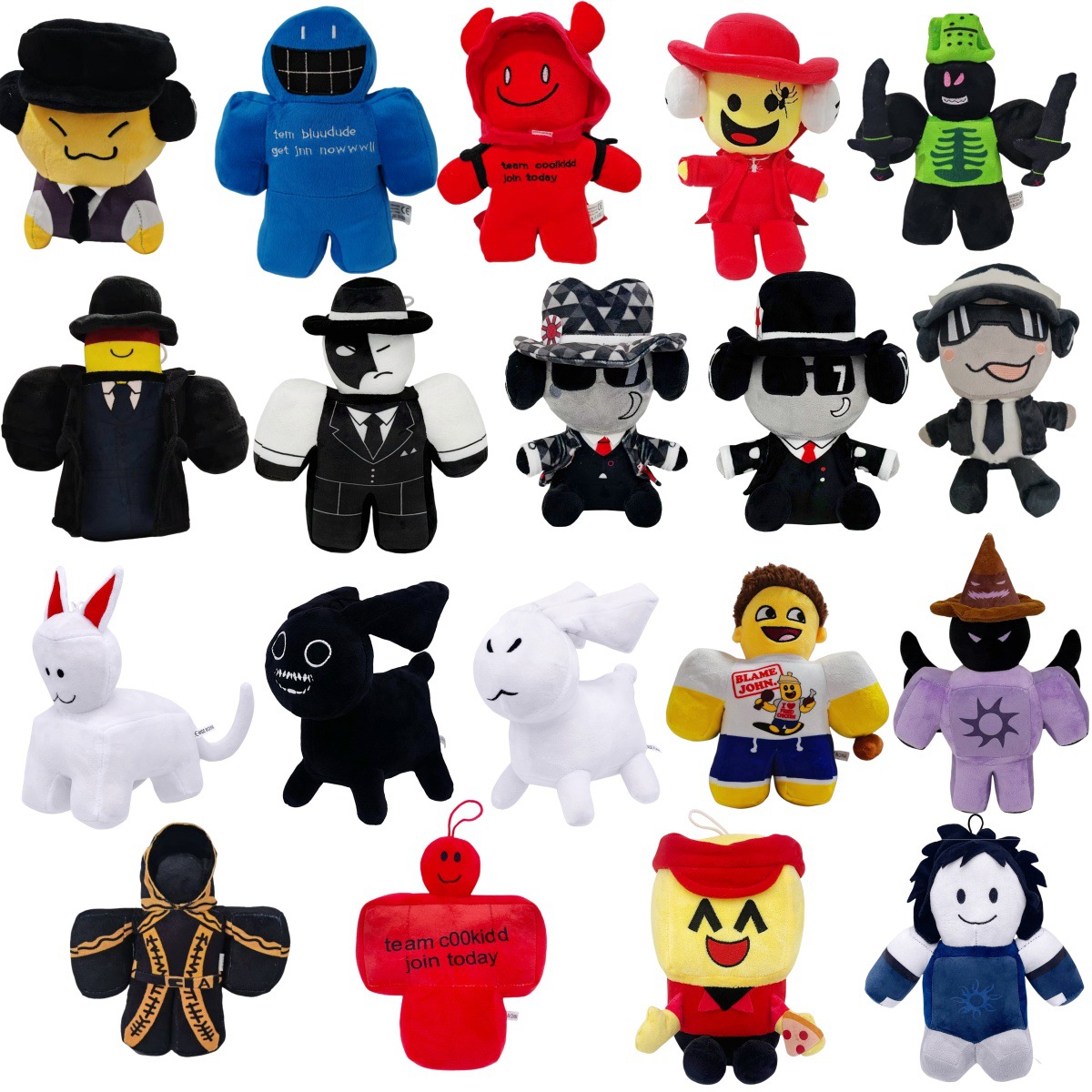 新品forsaken chance plush被遗忘的游戏周边毛绒玩偶公仔黑兔子