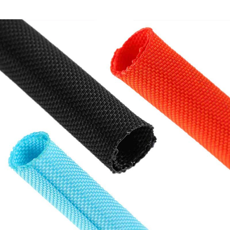 Самокатящаяся нейлоновая плетеная сетчатая трубка Открытый Тип Текстильный рукав Плетеная защитная трубка Электрический провод Автоматическая проволочная сетчатая трубка