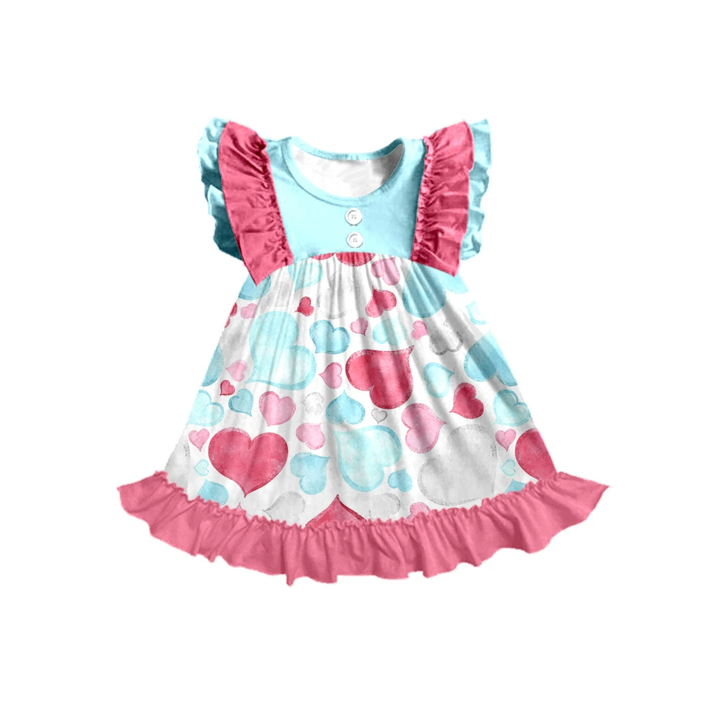 Детское платье с принтом, летнее, креативное, на заказ, из бутика внешней торговли.