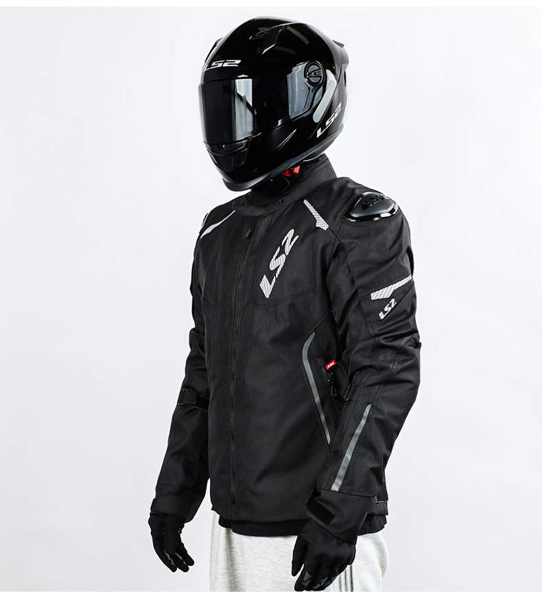 Ls2 Cycling Clothing Motorcycle Men's Autumn and Winter Windproof and Fall-Proof Four-Season Pedal Motorcycle Speed-Off Cycling Pants Full Set Mj174
