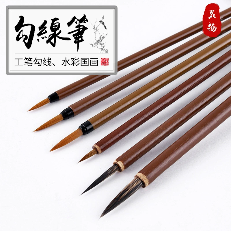 Каллиграфия тушью и кистью Xiaoyi Wolf Wolf Wool Pen Calligraphy Painting Flowers and Birds Flowers and Birds Gongcai Flower Zhi Zhi Zi Tuotai White Design