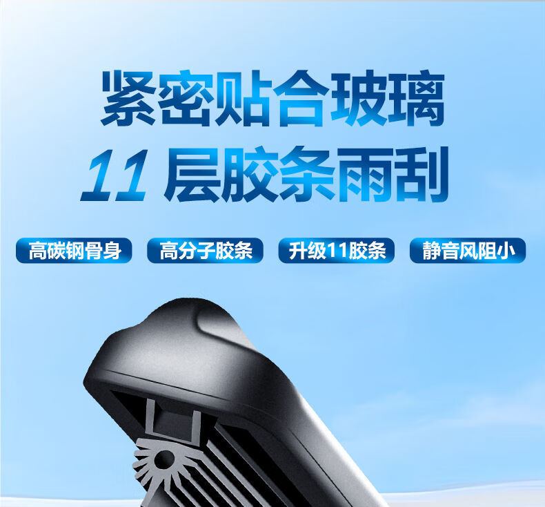 Suitable for Chery Tiggo 3/5/7/8 Wipers, Arrizo Fengyun 2, Qiyun A1/2/E/Qq3/6 Boneless Wipers